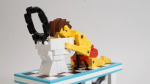 LEGO Automata - Hangover, from TonyFlow76, is featuring a sick man in front of his toilets