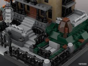 LEGO MOC - The Mini Phantom Manor - designed by Yatzuu - inspired from The Disneyland Paris Haunted Mansion - LEGO Architecture miniscale | Planet GBC