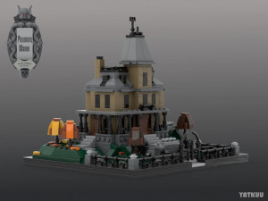LEGO MOC - The Mini Phantom Manor - designed by Yatzuu - inspired from The Disneyland Paris Haunted Mansion - LEGO Architecture miniscale | Planet GBC