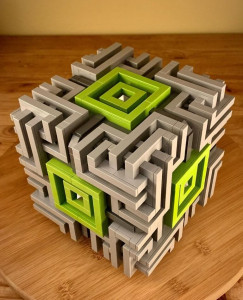 The LEGO MOC Celtic Art Deco Cube is a beautiful and architectural LEGO Cube designed by Zachary Steinman | building instructions and kits available on Planet GBC