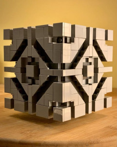 LEGO Art - Cube 45 - A LEGO cube designed by Zachary Steinman | kits and instructions available on Planet GBC