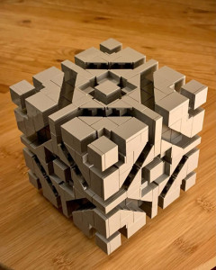 LEGO Art - Cube 45 - A LEGO cube designed by Zachary Steinman | kits and instructions available on Planet GBC