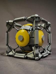 LEGO MOC ExoCube, a beautiful LEGO Cube with some SciFi and artistic vibes | designed by Zachary Steinman - building instructions and kits available on Planet GBC