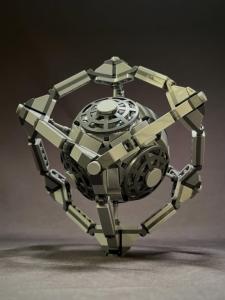 LEGO MOC ExoCube, a beautiful LEGO Cube with some SciFi and artistic vibes | designed by Zachary Steinman - building instructions and kits available on Planet GBC