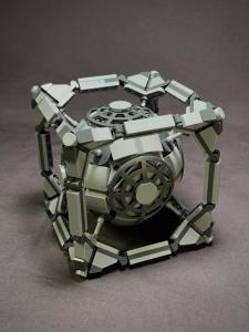 LEGO MOC ExoCube, a beautiful LEGO Cube with some SciFi and artistic vibes | designed by Zachary Steinman - building instructions and kits available on Planet GBC