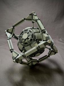 LEGO MOC ExoCube, a beautiful LEGO Cube with some SciFi and artistic vibes | designed by Zachary Steinman - building instructions and kits available on Planet GBC