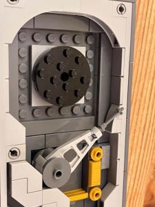 LEGO MOC - Hard Drive - designed by Zachary Steinman -- mimicking the real-life component present within computer, with LEGO bricks | instructions available on Planet GBC